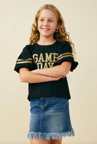 Girls Gameday Varsity Stripe T Shirt