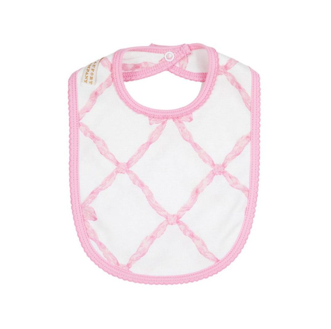Burp Me Bib Belle Meade Bow/Pier Party Pink