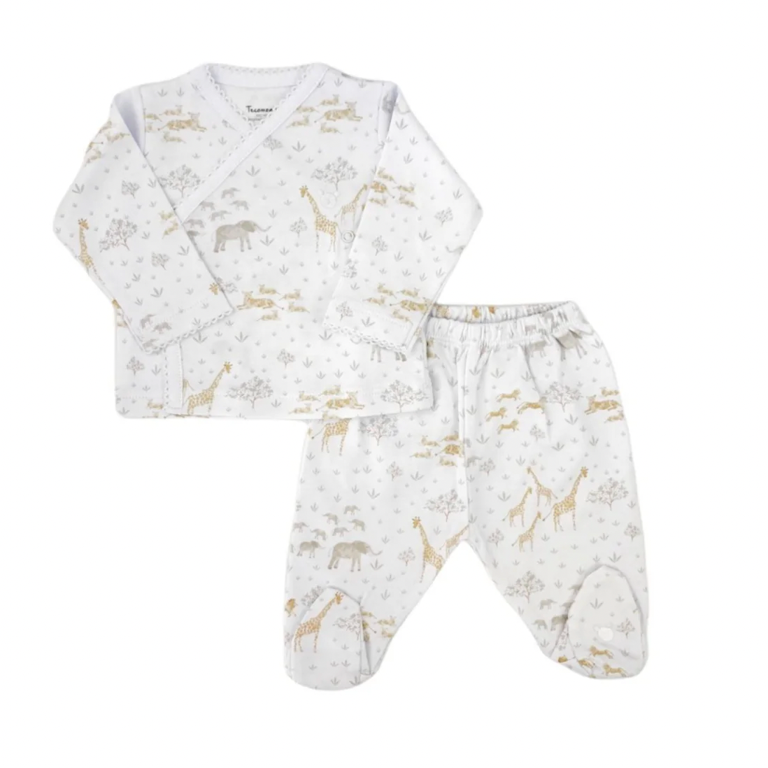 Safari Kimono & Pant Set - White