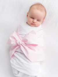 Bow Swaddle - Palm Beach Pink