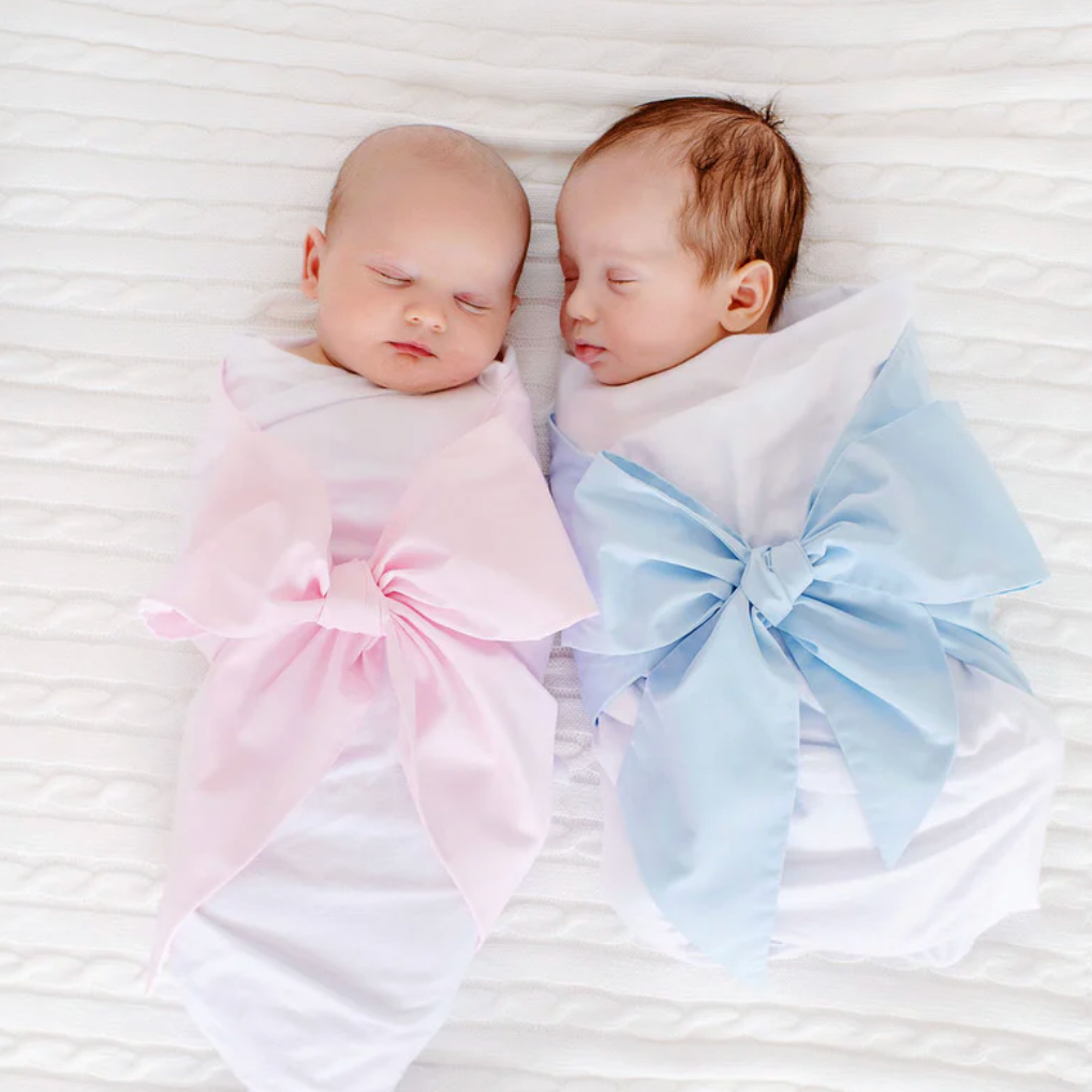 Bow Swaddle - Palm Beach Pink
