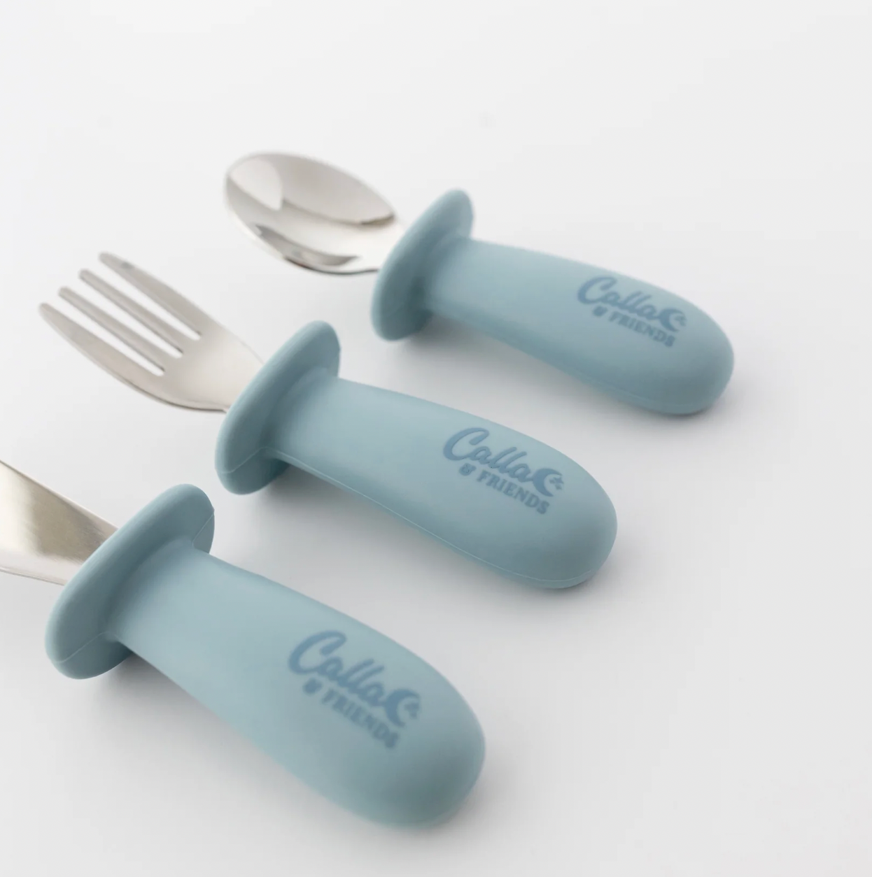 Silicone and Stainless Steel Toddler Utensil Set
