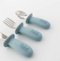 Silicone and Stainless Steel Toddler Utensil Set