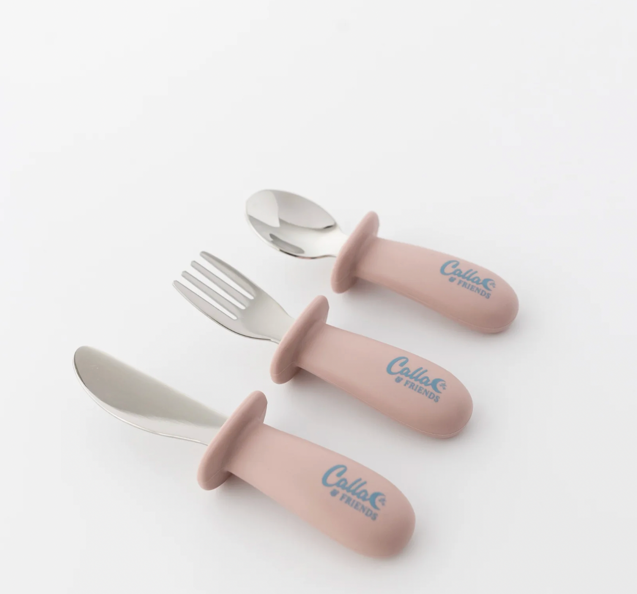 Silicone and Stainless Steel Toddler Utensil Set