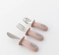 Silicone and Stainless Steel Toddler Utensil Set