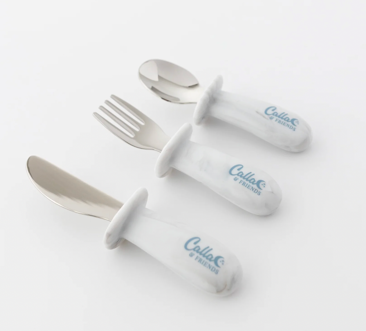 Silicone and Stainless Steel Toddler Utensil Set