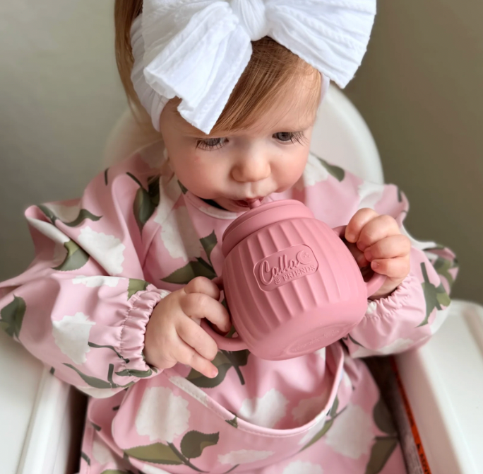 The Grayson Long Sleeve Bib - Hydrangeas