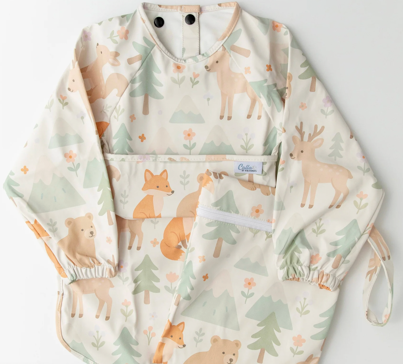The Grayson Long Sleeve Bib - Woodland Blooms