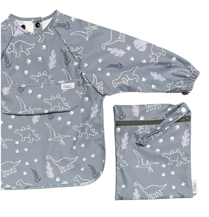 The Grayson Long Sleeve Bib - Dinos