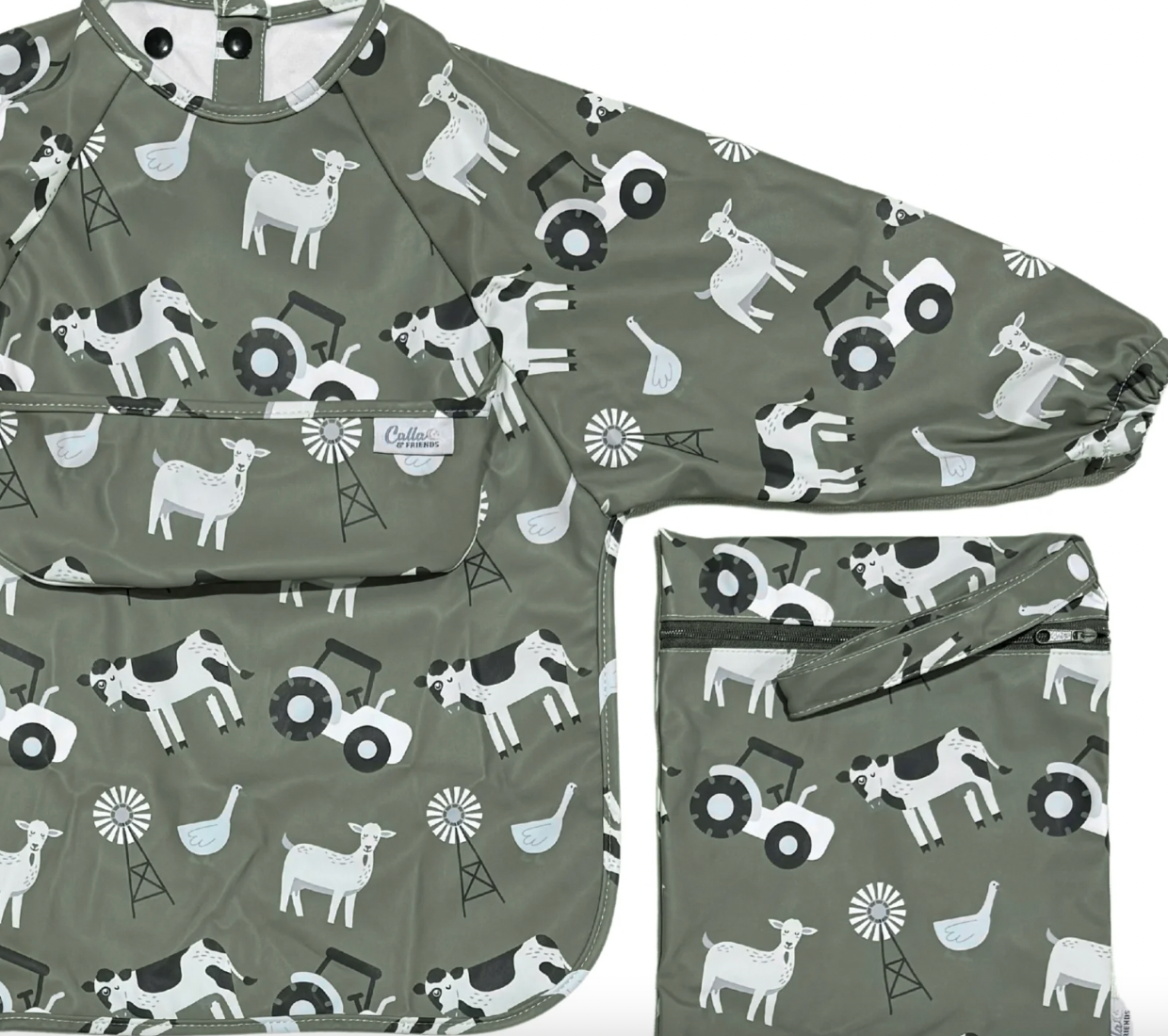 The Grayson Long Sleeve Bib - Farm