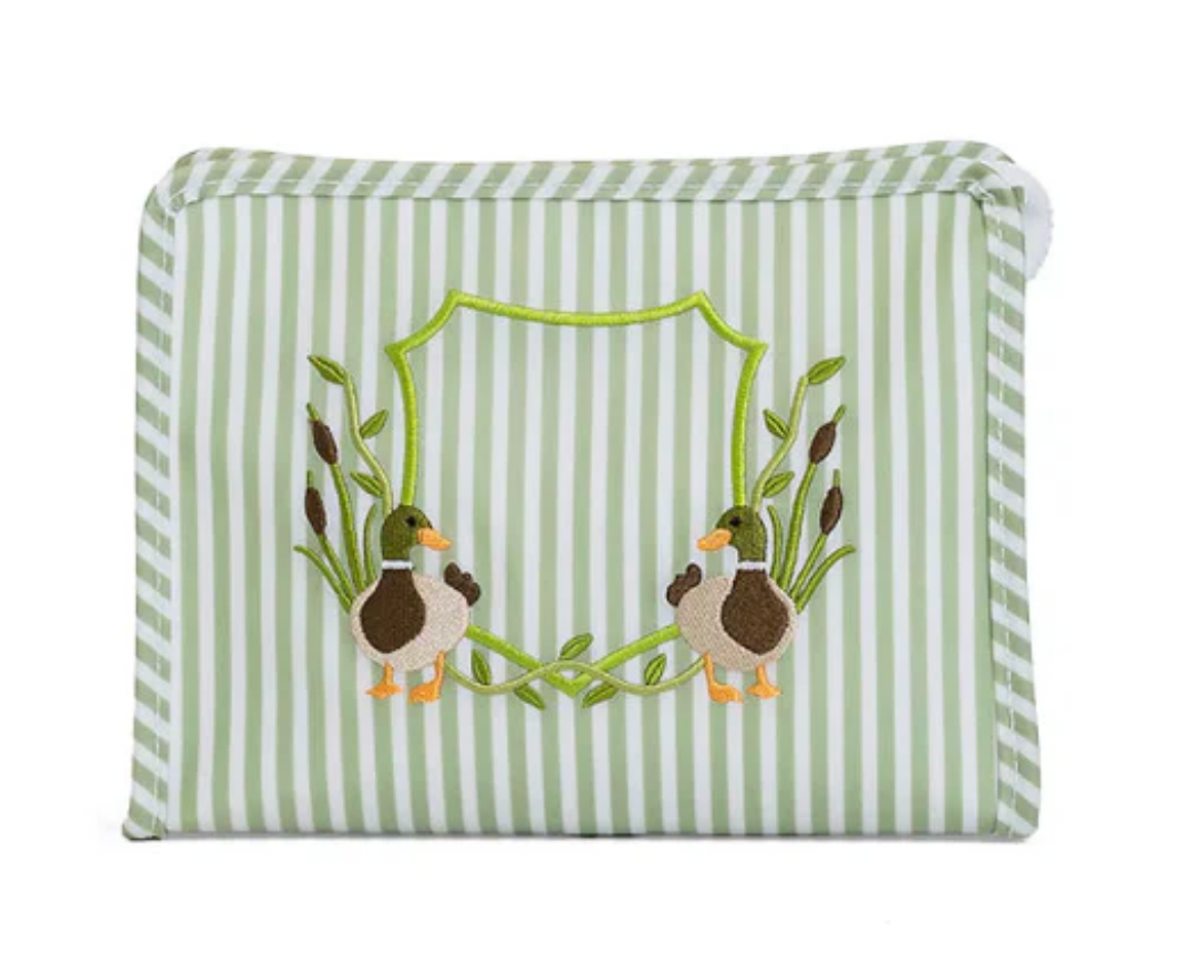 Roadie Medium Zip Pouch - Pimlico Duck Sage