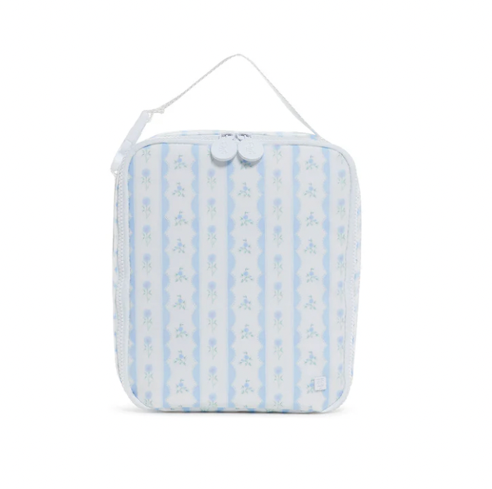Lunch Box Insulated Lunch Bag - Ribbon Floral Blue