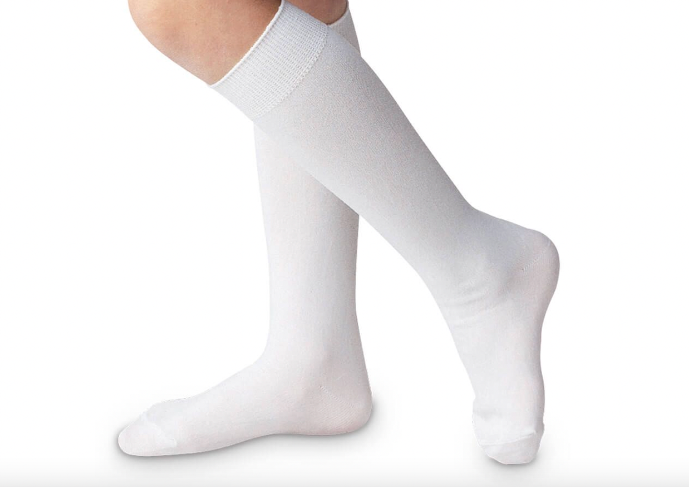 Jefferies Socks Classic White Nylon Knee High Socks 1 Pair