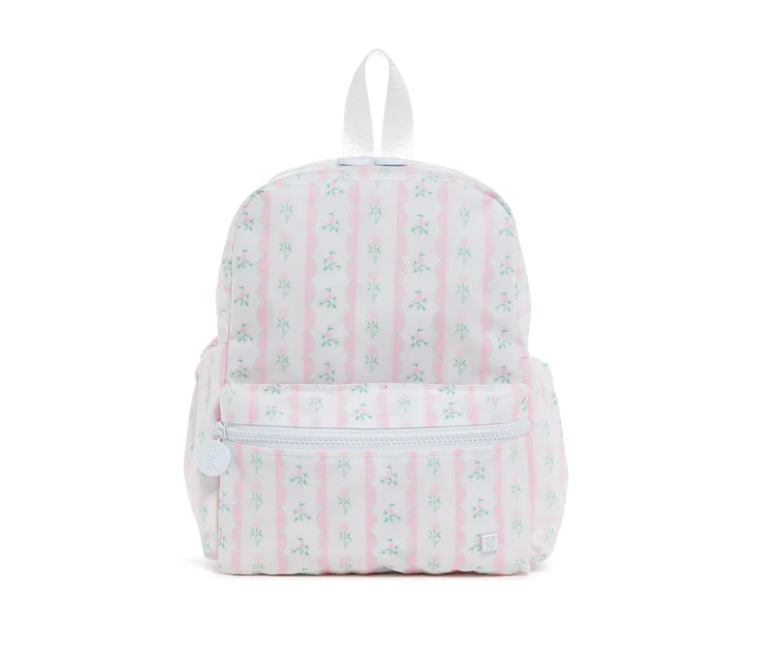 Mini Backer Backpack - Ribbon Floral Pink
