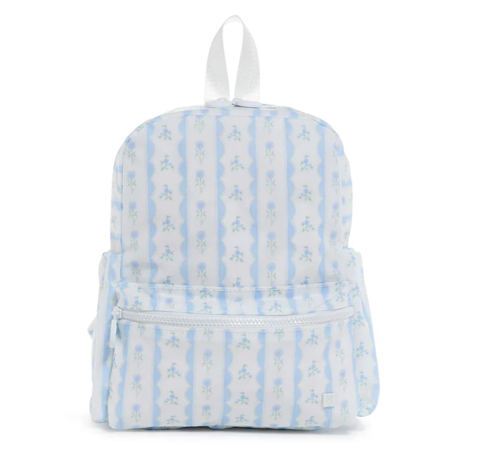 Mini Backer Backpack - Ribbon Floral Blue