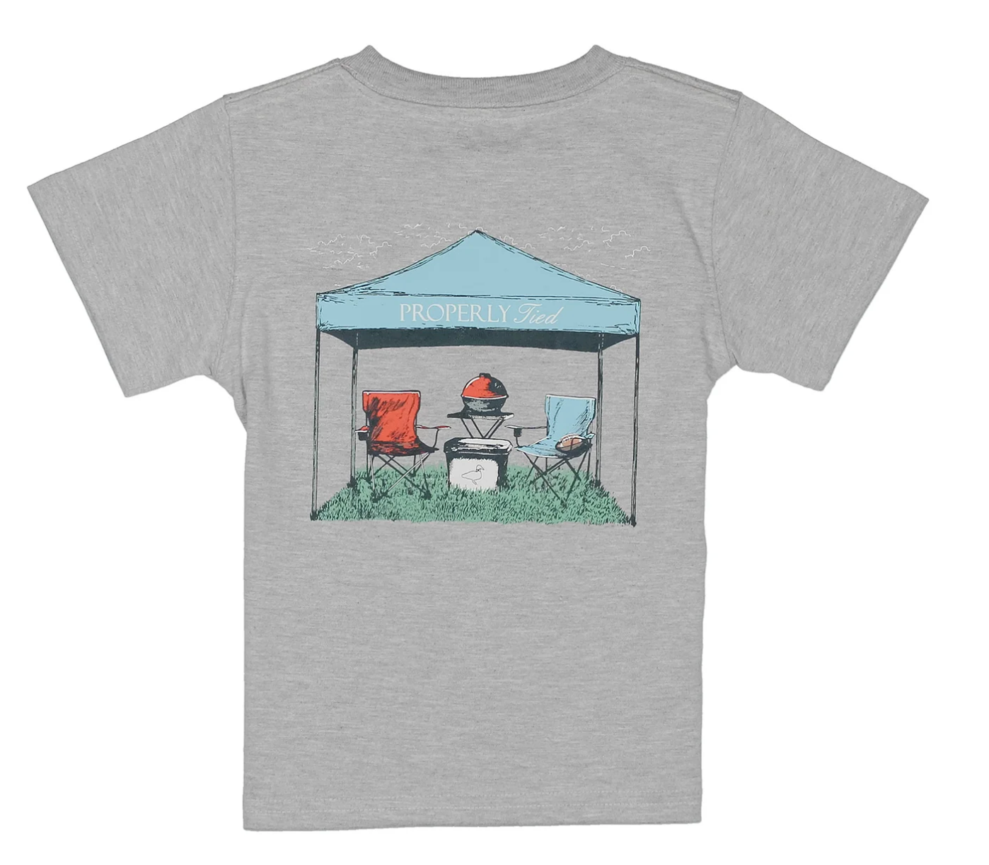 Boys Tailgate SS Light Grey