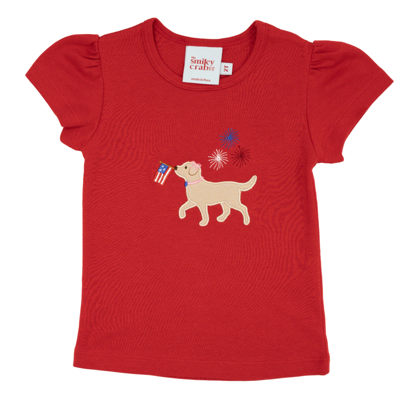 Girls Patriotic Pup T-Shirt