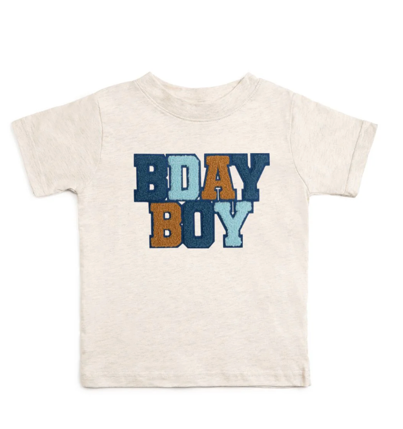 Birthday Boy Patch Short Sleeve T-Shirt