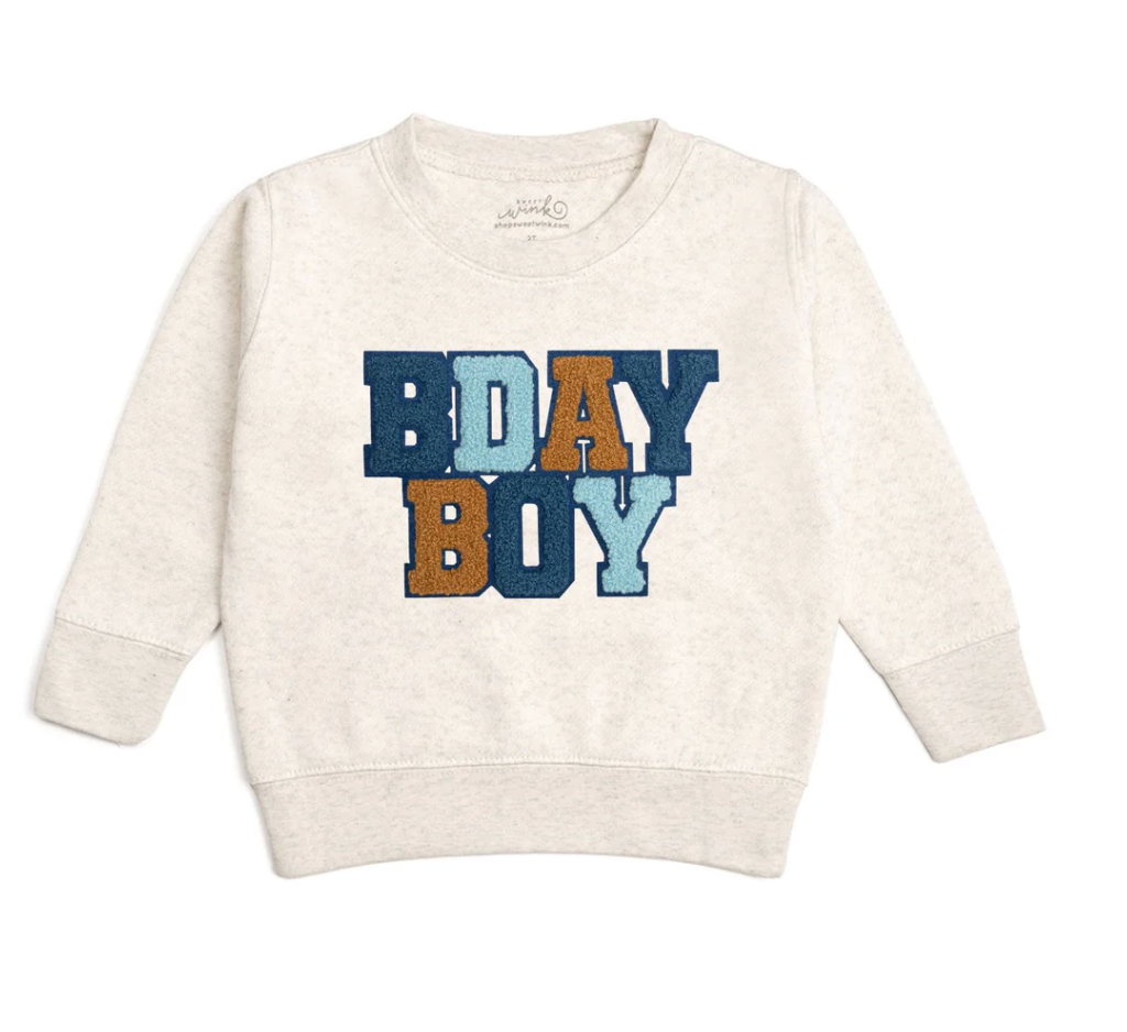 Birthday Boy Patch Sweatshirt