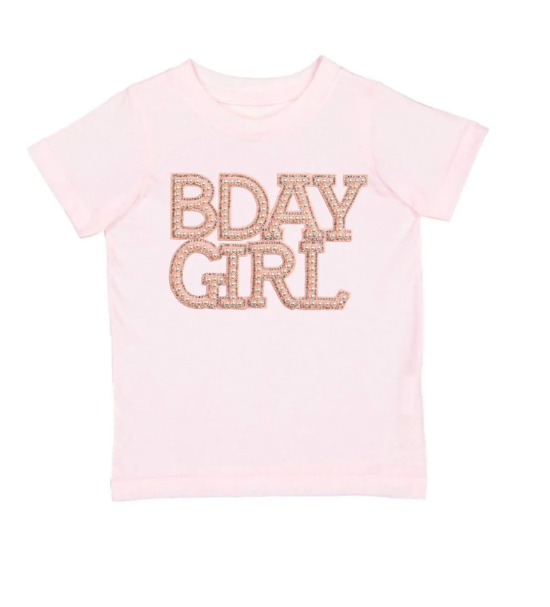 Pearl Birthday Girl Patch Short Sleeve T-Shirt Ballet