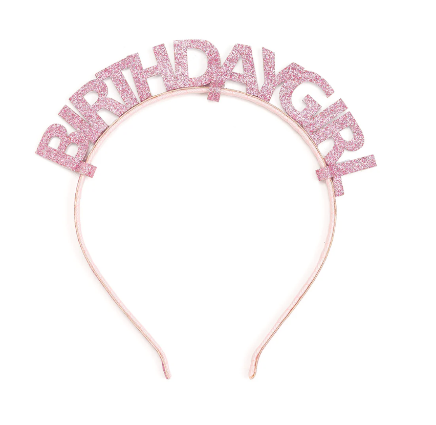 Pink Birthday Girl Headband