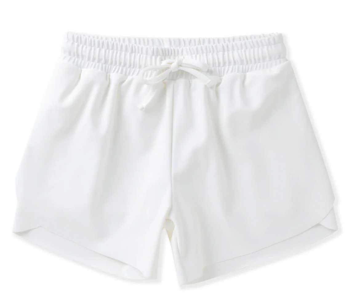 Swoon Kids White Butterfly Active Shorts