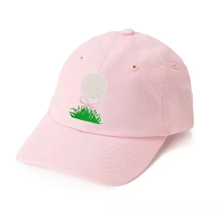 Golf Tee Bow Patch Baseball Hat
