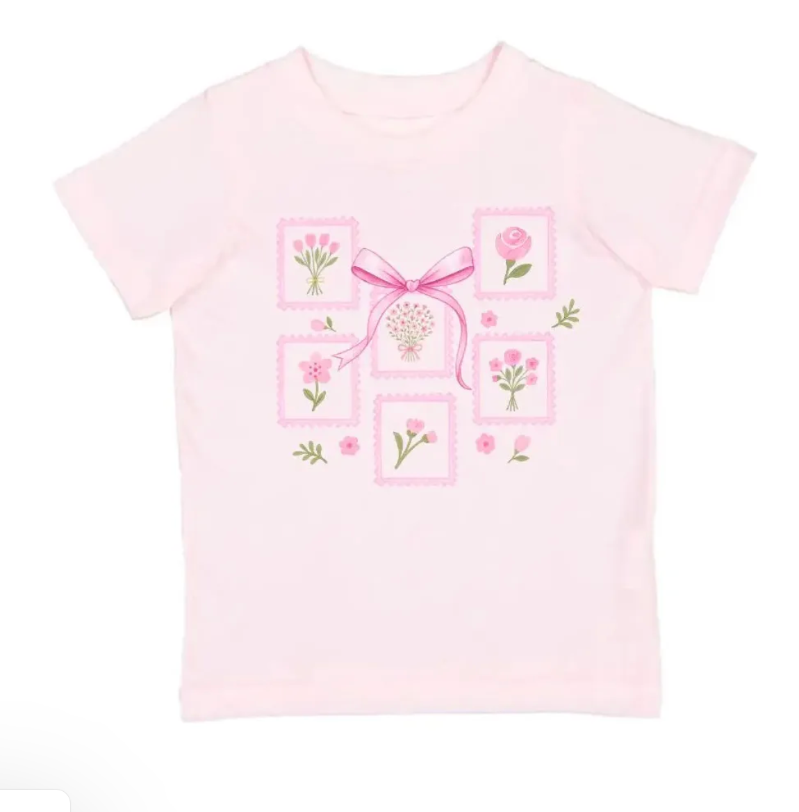Bouquet Bow Short Sleeve T-Shirt