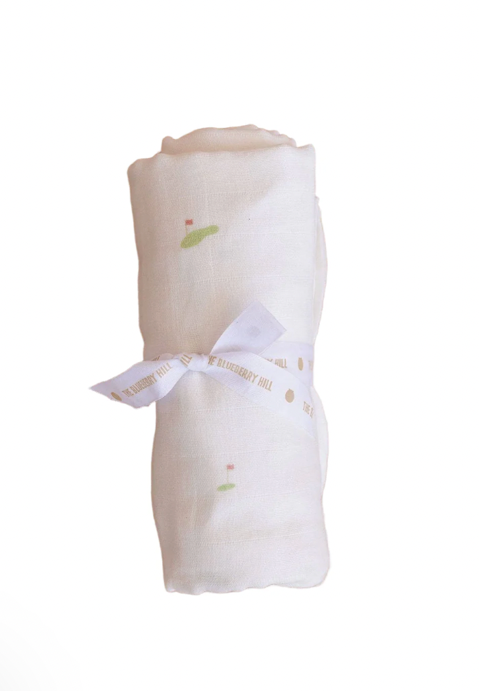 Organic Muslin Swaddle - Golf
