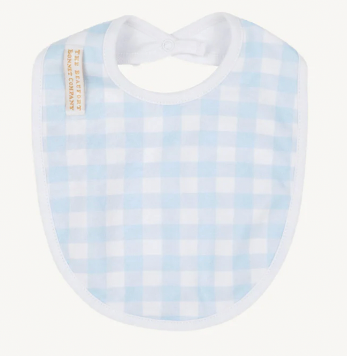 Burp Me Bib - Buckhead Gingham Blue
