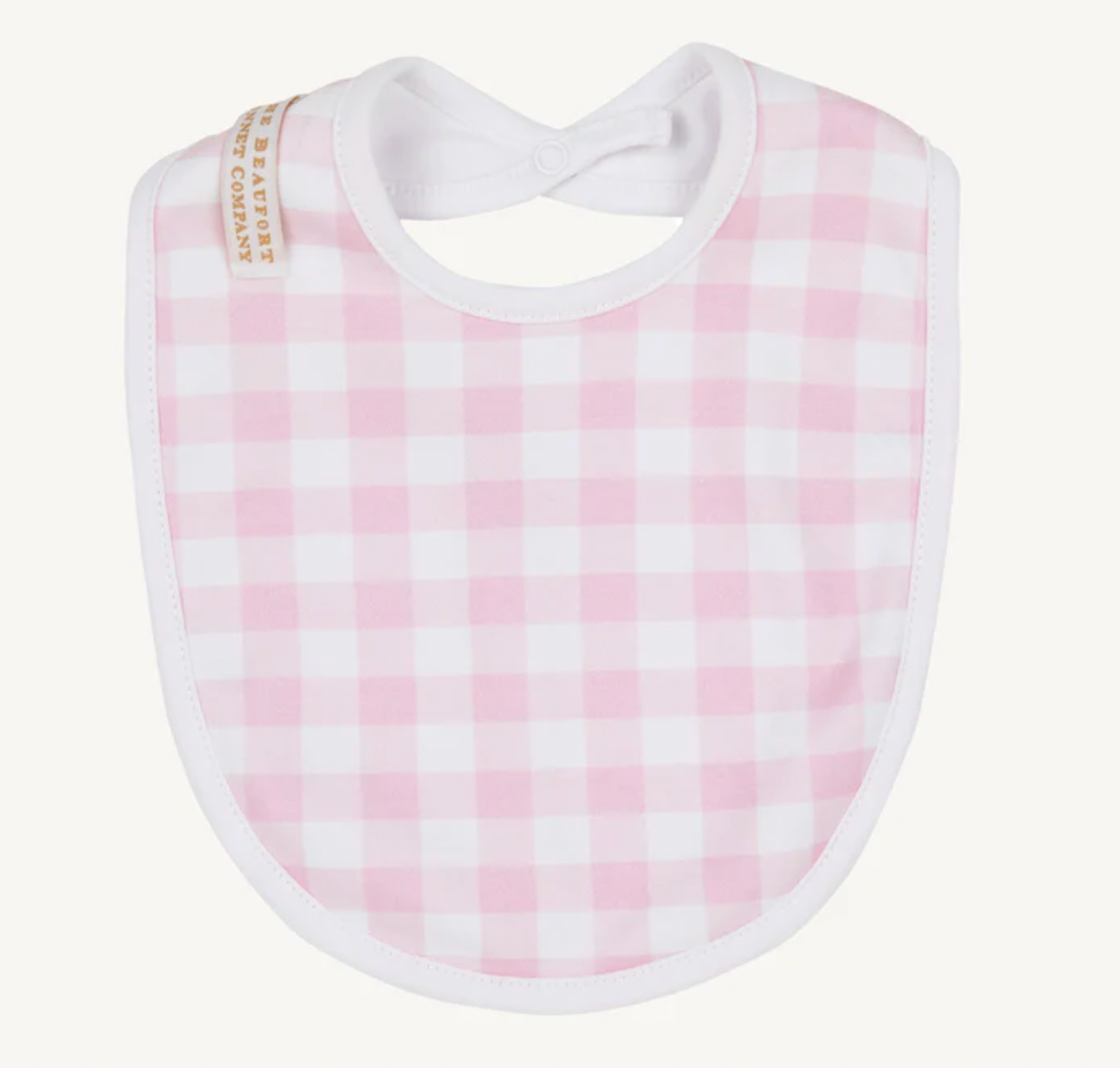 Burp Me Bib - Palm Beach Pink Gingham