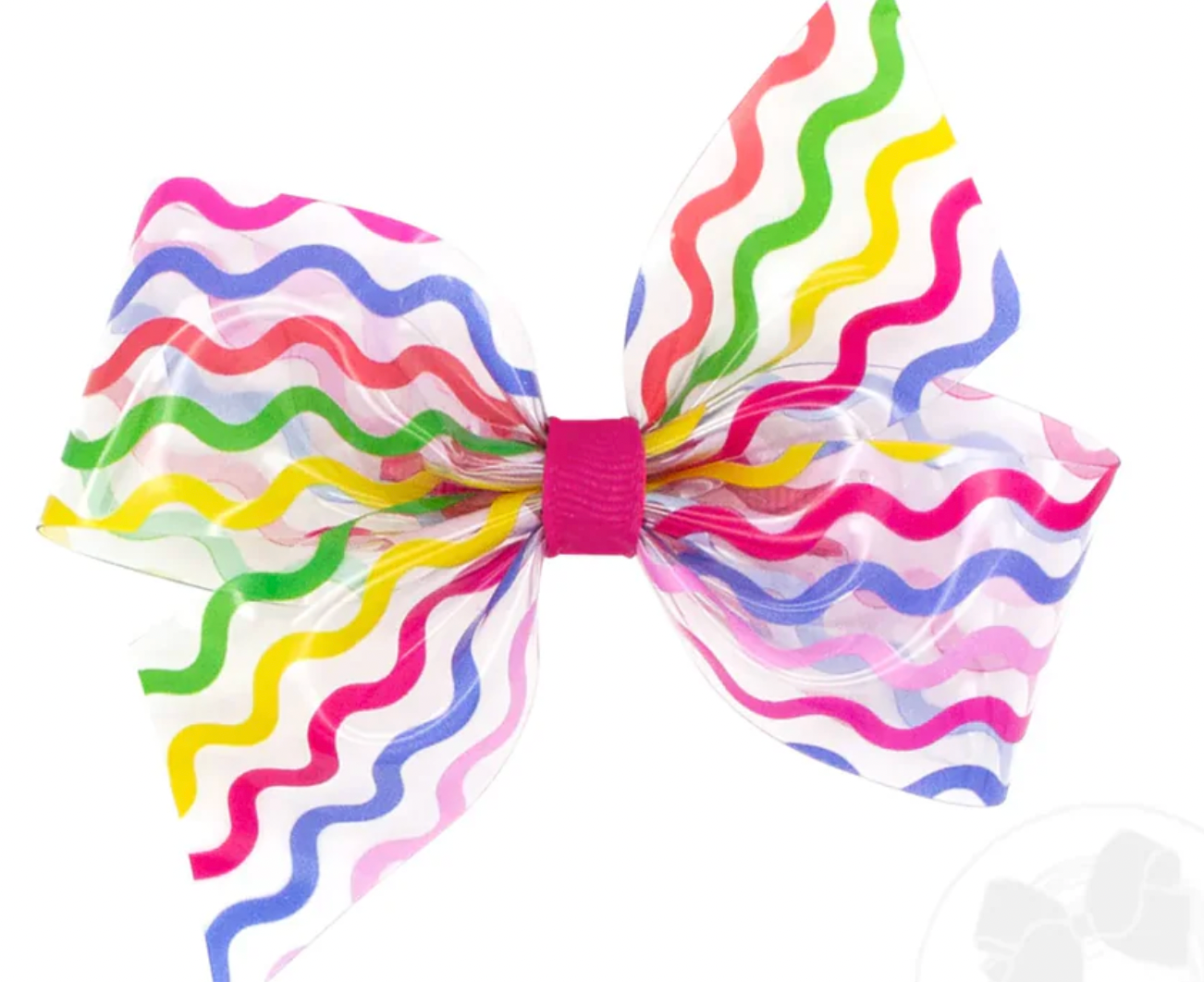 Medium Wee Splash Printed 2-Loop Swim Bow, Multicolored