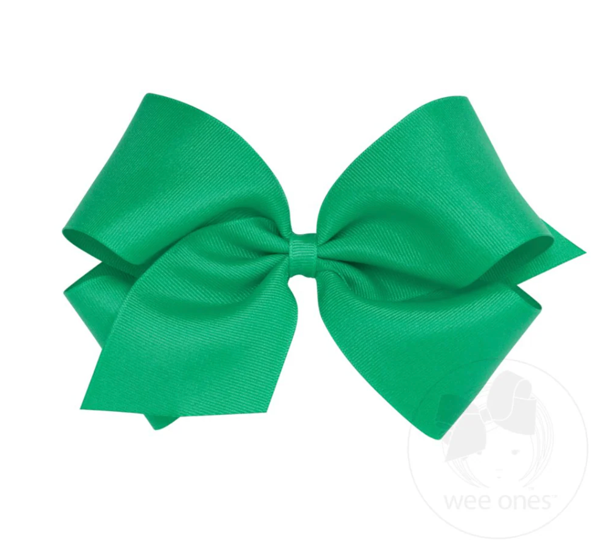 King Classic Grosgrain Hair Bow, Fern Green