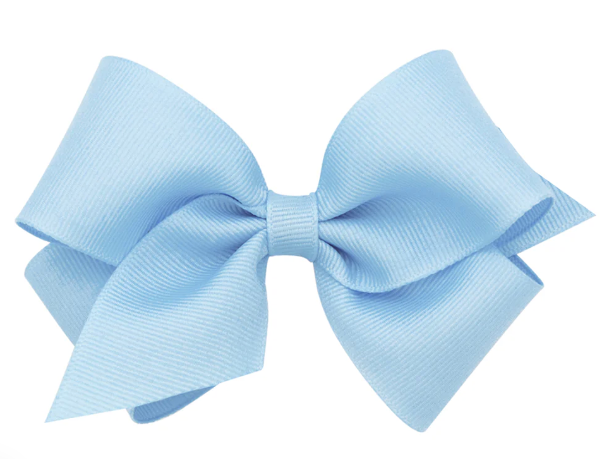 King Classic Grosgrain Hair Bow, Millennium Blue