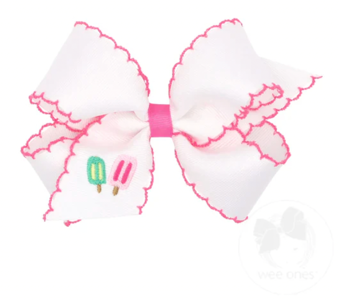 Medium Popsicle Embroidered Bow