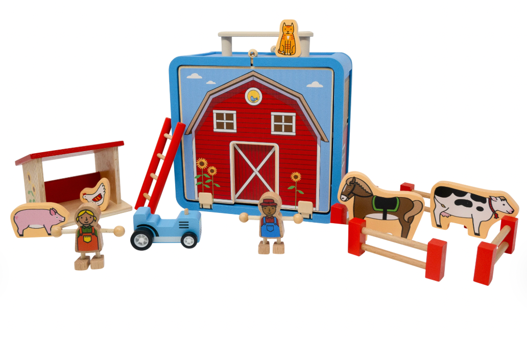 Suitcase Series - Down on the Farm Barnyard