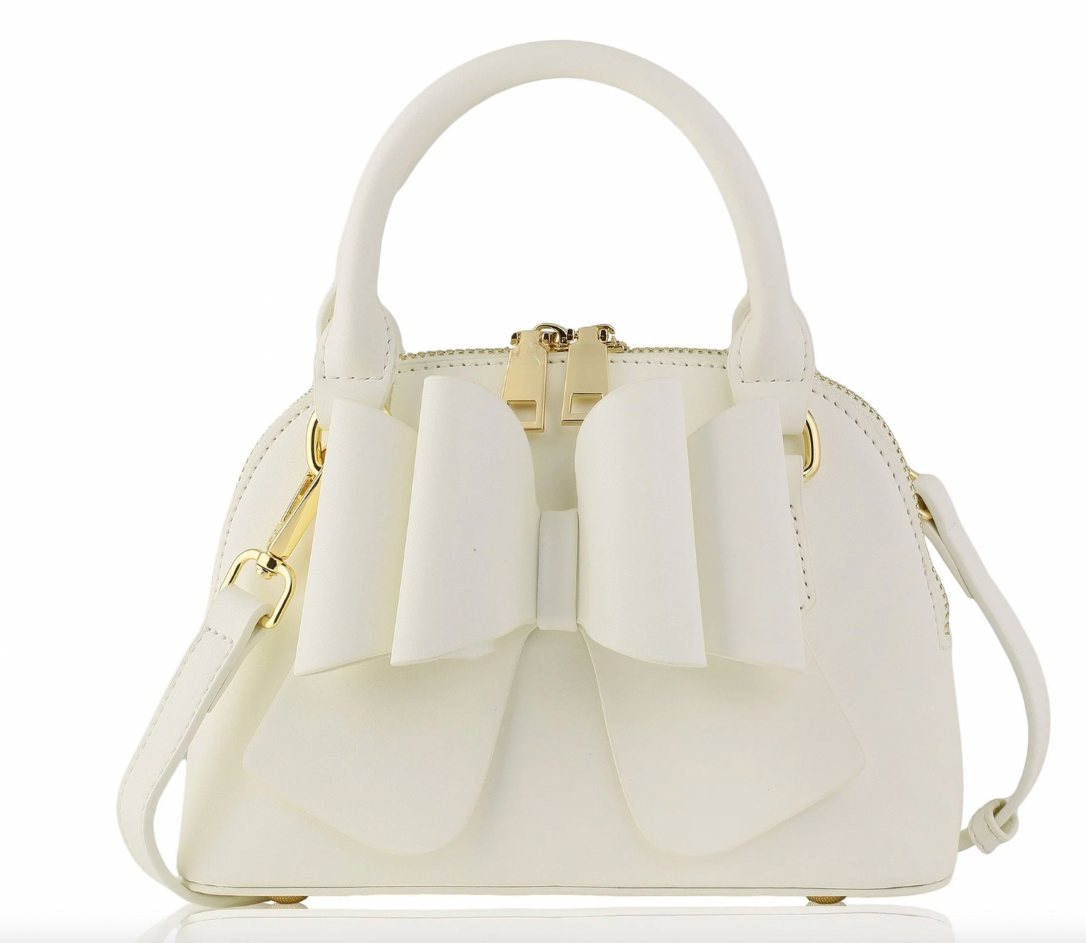 Margo White Bow Purse