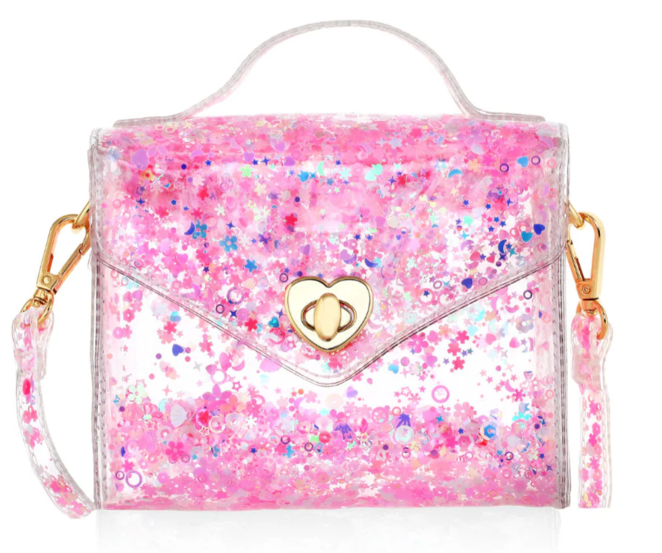 Gussie: Pink Sparkle Purse