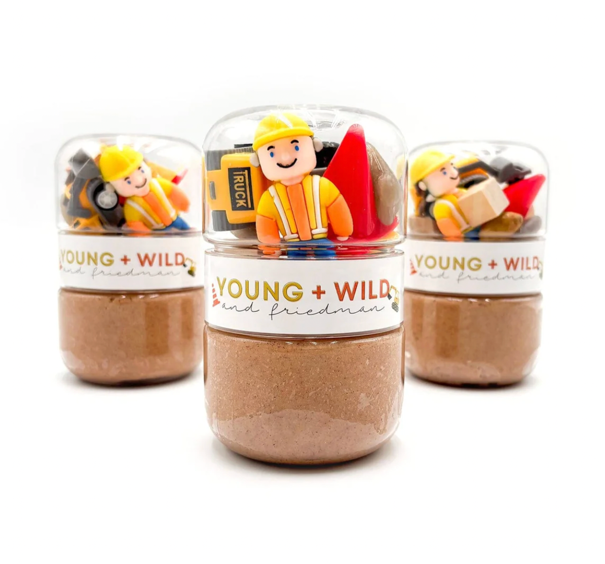 Construction Grab & Go Dough Jar
