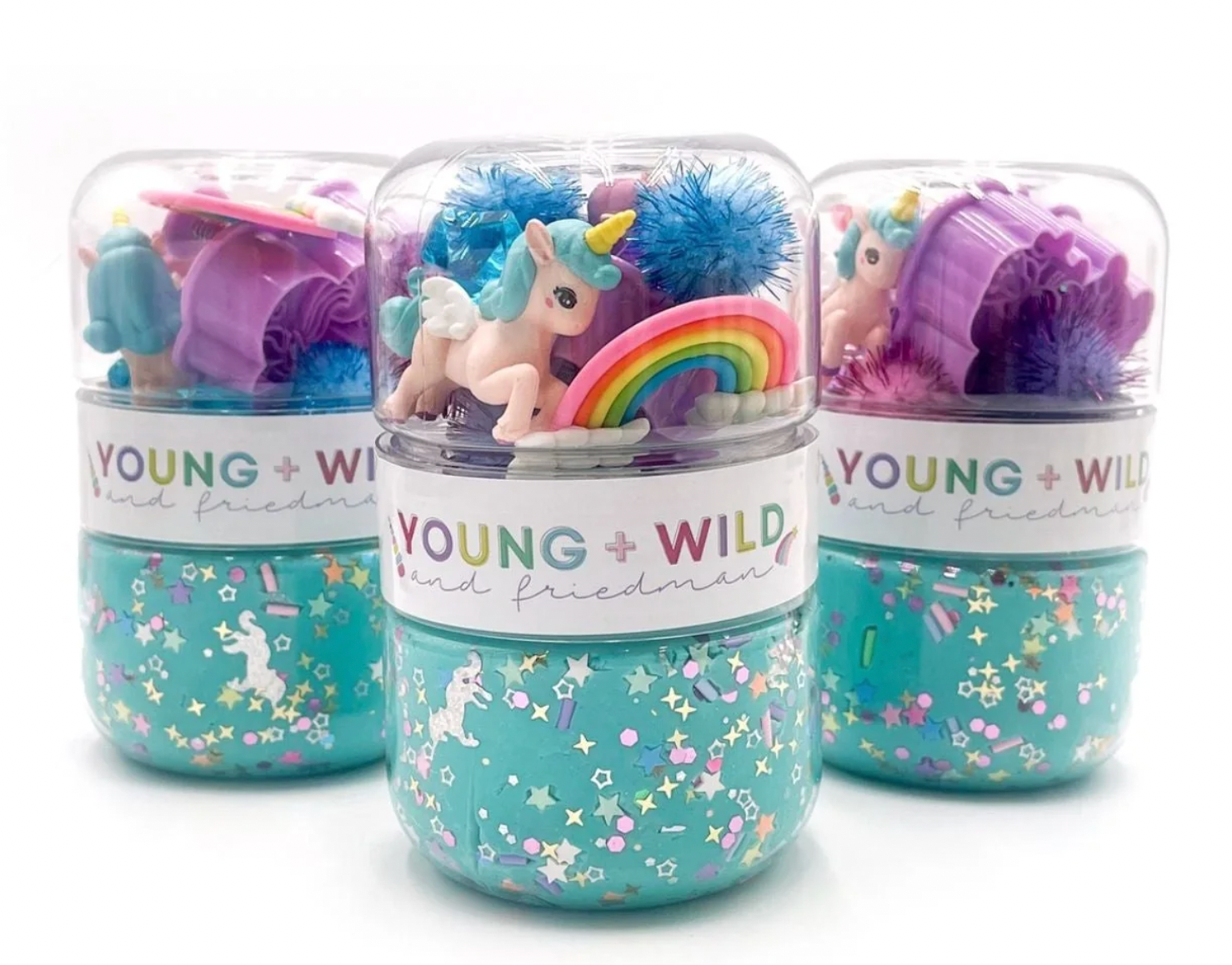 Rainbow Unicorn Grab & Go Dough Jar