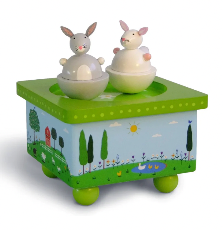 Dancing Bunnies Music Box