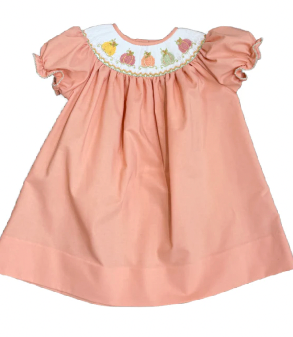 Emma Pumpkin Smocked Bishop
