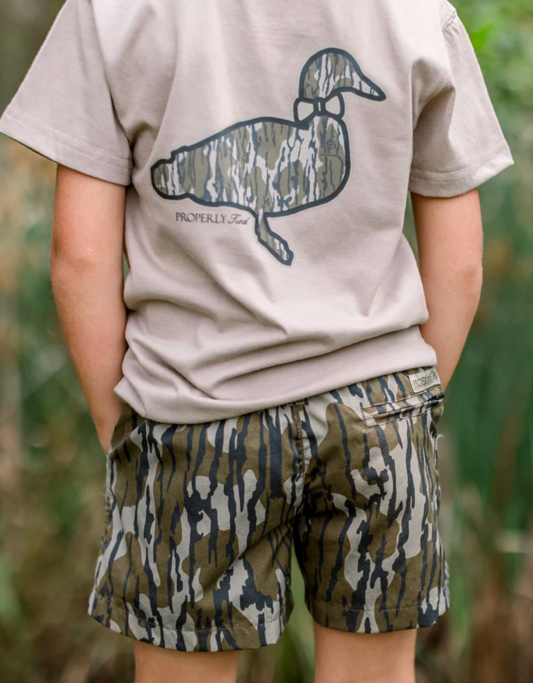 Boys Mallard Short Mossy Oak Original Bottomland