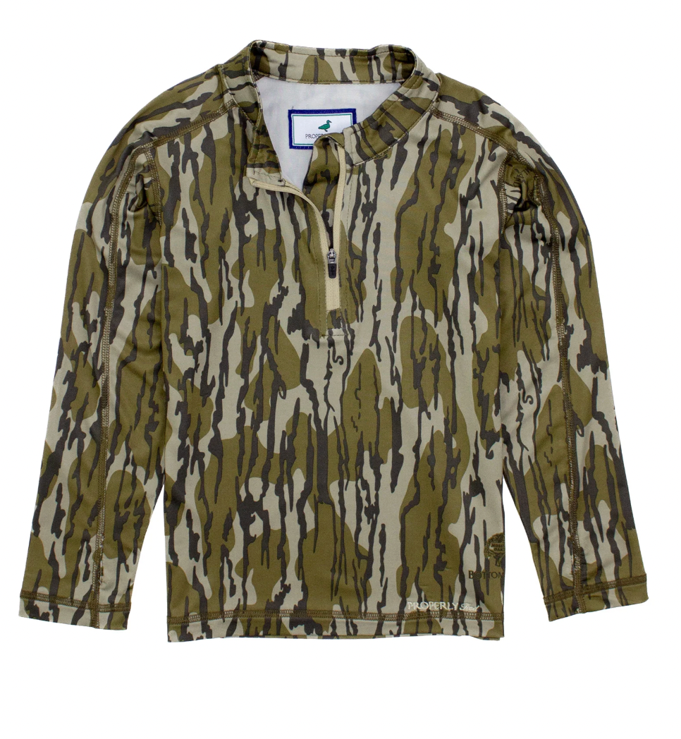 Boys Finn Pullover Mossy Oak Original Bottomland
