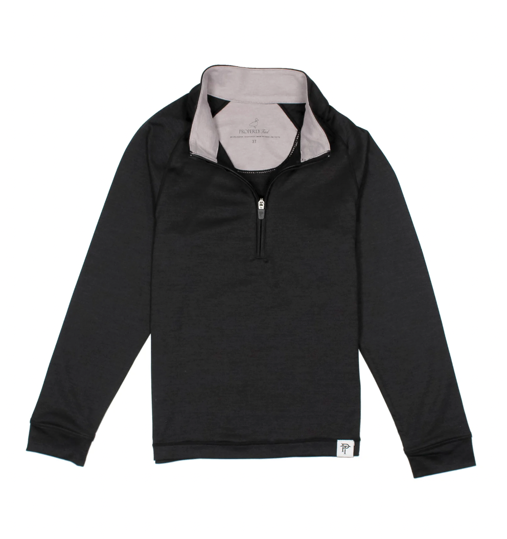 Boys Clubhouse Quarter Zip Onyx
