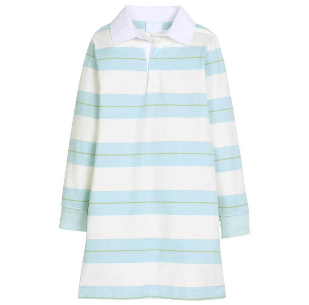 Rugby Polo Dress - Fondren Stripe