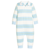 Rugby Polo Romper - Fondren Stripe
