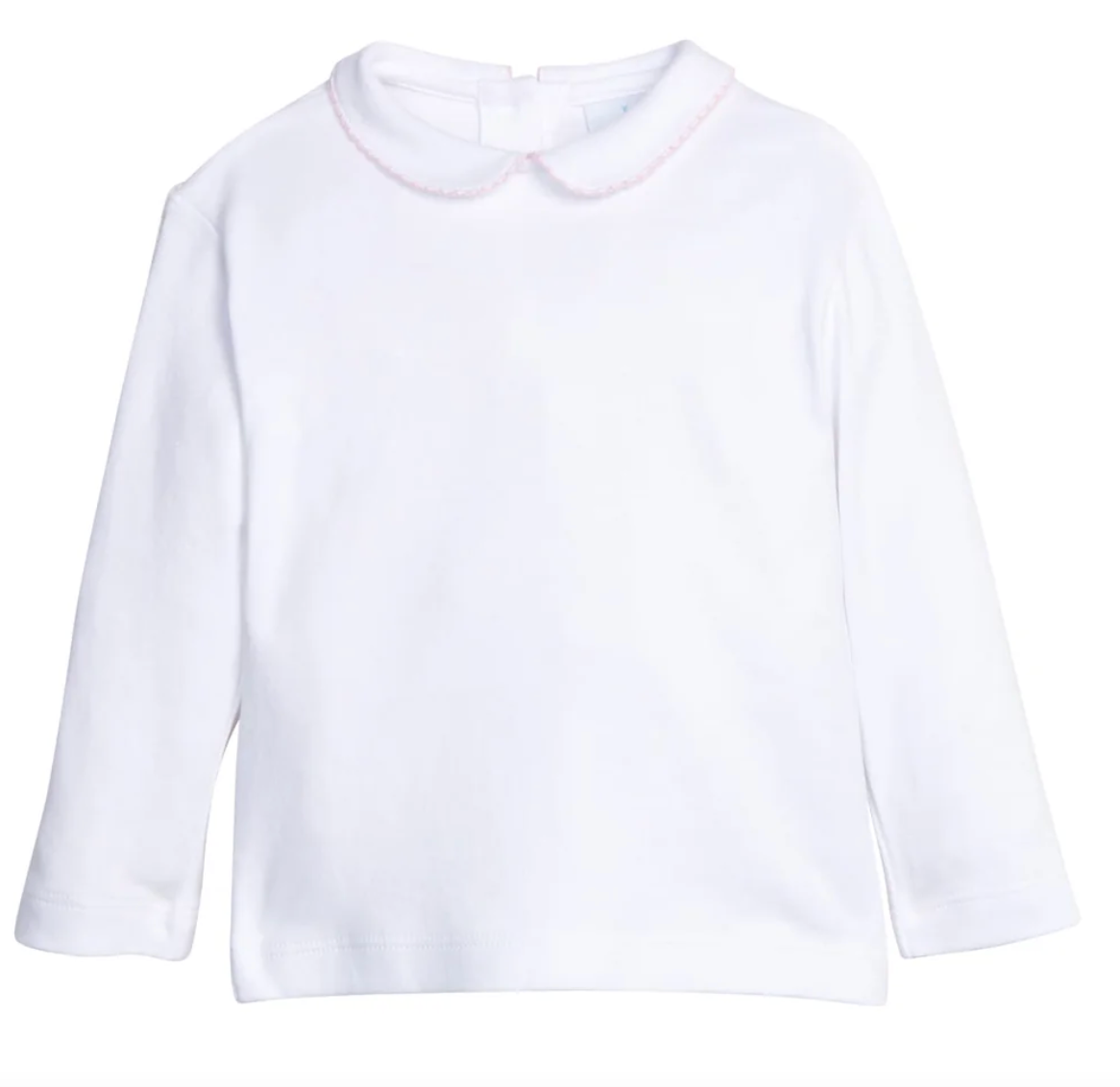 Peter Pan Picot Shirt - Light Pink
