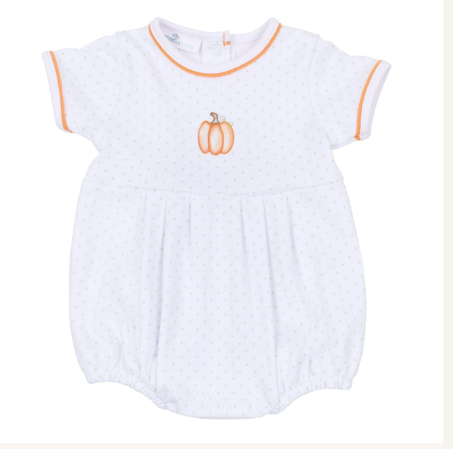 Baby Pumpkin Short Sleeve Boy Bubble