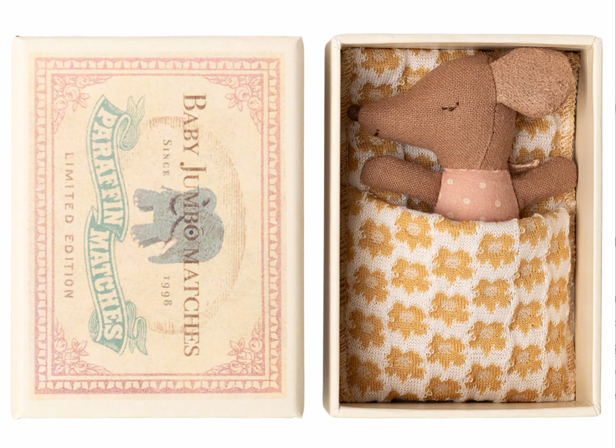 Sleepy Wakey Baby in Matchbox - Rose
